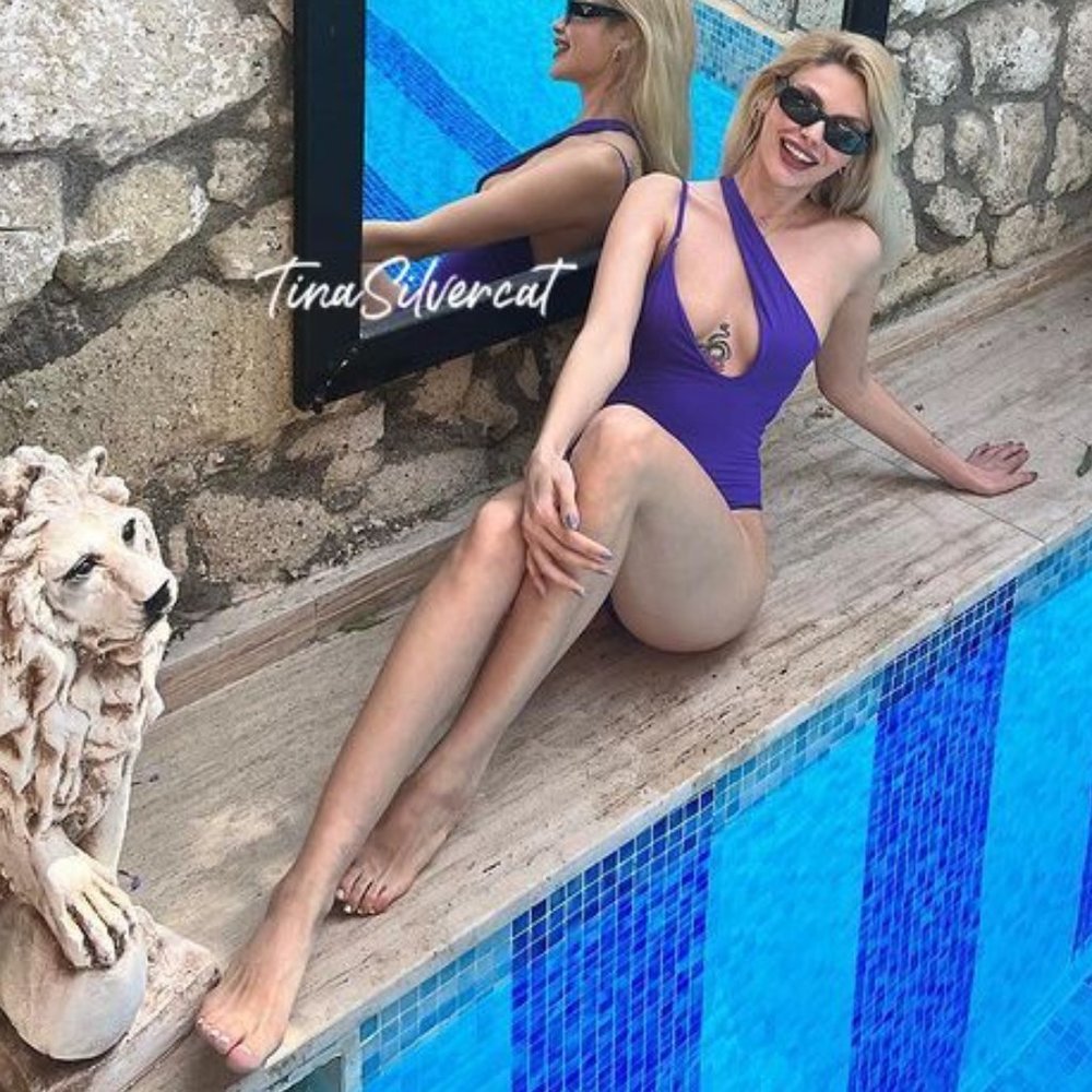 BLOGGER'S FAVE! Zara Purple Swimsuit NWT - Picture 7 of 15